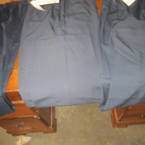 ALFRED DUNNER WOMENS DRESS SLACKS BLUE ELASTIC WAIST PRICE IS EACH $15 - Picture 3 of 4